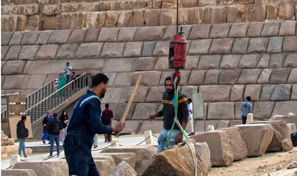 Video Showing Renovation Of Egyptian Pyramid Triggers Anger Nexus Newsfeed